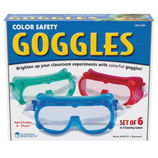 Learning Resources® Colored Safety Goggles 6 Pack